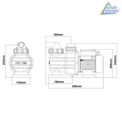 Schwimmbadpumpe POOL-STAR 550W-1