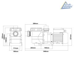 Schwimmbadpumpe POOL-STAR 750W-1