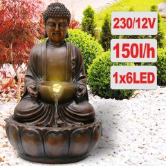 230V - Gartenbrunnen ZHEN KRAFT-QUELLE mit LED-Licht