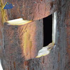 Solar - Brunnen Wasserspiel BAUMSTUMPF & TONKRÜGE-3 mit Li-Ion-Akku & LED-Licht (Neu)