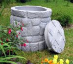 Regentonne MÄRCHENBRUNNEN granit-grau Das FROSTSICHERE ORIGINAL mit 330 Litern