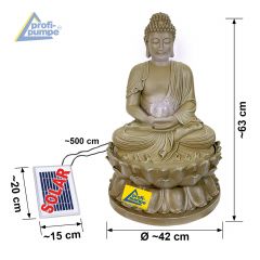 BUDDHA-ETERNITY mit Li-Ion-Akku & LED-Licht 