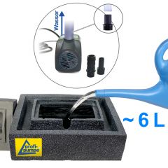 230V - Gartenbrunnen & Wasserspiel BASALT-KASKADE