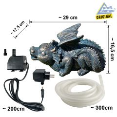 230V - Gartenbrunnen & Wasserspiel ZAUBER-DRACHE