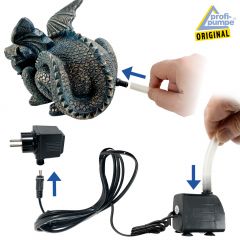 230V - Gartenbrunnen & Wasserspiel ZAUBER-DRACHE