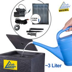 Solar - Gartenbrunnen & Wasserspiel BASALT-MODERNA-2 mit Li-Ion-Akku