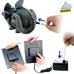 Solar Gartenbrunnen ZAUBER-DRACHE
mit Li-Ion-Akku