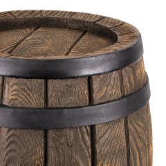 Regentonne Eichenfass 50L mit Messing-Wasserhahn 3/4 Zoll