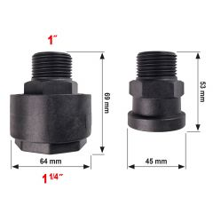 Kunststoff-Verschraubung QUICK RELEASE 1 AG x 1 1/4 IG