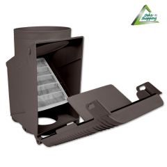 Fallrohrfilter raintec T50 Kupfer-Braun
