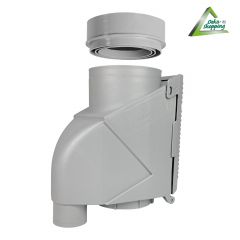 Fallrohrfilter raintec T50 Zink-Grau