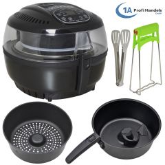 Heißluft-Multifritteuse, Multibackofen & Suppenautomat & Reiskocher & Grill ECO AIR-PROFI SOUP DC-1400W, schwarz