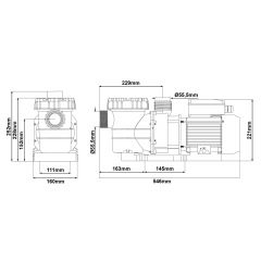 Schwimmbadpumpe POOL-STAR 750W-1