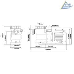 Schwimmbadpumpe POOL-STAR 1500W-1