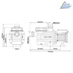 Schwimmbadpumpe POOL-STAR 2000W-1