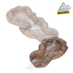 Bachlauf QUELLBACH II sand-stein, 3-teilig mit 4 RGB LED-Licht-230V