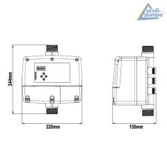 INVERTER-Pumpensteuerung 3-1,5KW 1*230V, verkabelt (IPC-3-VK)