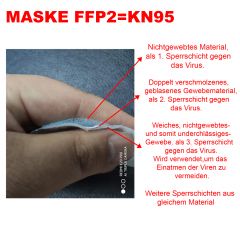 Mehrfach-Maske - klein FFP2/KN 95 aus Silikon mit austauschbarem 5-fach Filter, ohne Ventil und 10 Stck Ersatzfilter