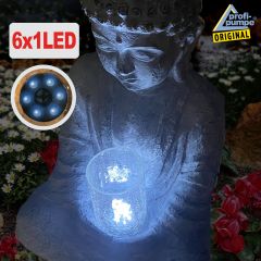 230V - Gartenbrunnen ZHEN LEBENS-LICHT mit LED Licht 