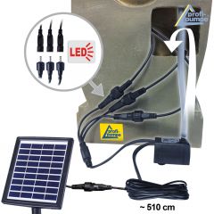 Solar - Gartenbrunnen & Wasserspiel FENG-SHUI mit Li-Ion-Akku