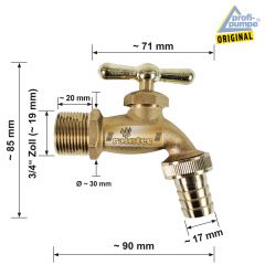 Regentonne MÄRCHENBRUNNEN steinbraun 330l