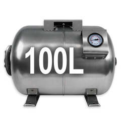 Drucktank Ausdehnungsgefäß Druckkessel 100L, Edelstahl
