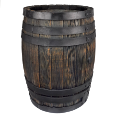 Regentonne Eichenfass 210L mit Messing-Wasserhahn 3/4 Zoll