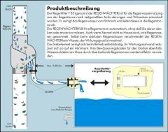 Regentonne Säule 450l anthrazit zzgl. Fallrohrfilter T33 - Auswahl 