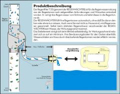 Regentonne Säule 450l anthrazit zzgl. Fallrohrfilter T33 - Auswahl 