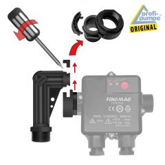 Kunststoff-Winkelverschraubung QUICK RELEASE 1 AG x 1 IG