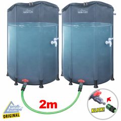 Faltbare Regentonne 1100L RAIN-FLEX 1100, Anthrazit-Grau