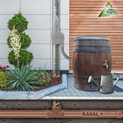 Fallrohrfilter raintec T33 Zink-Grau