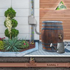Fallrohrfilter raintec T50 Zink-Grau