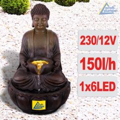 230V - Gartenbrunnen ZHEN KRAFT-QUELLE mit LED-Licht